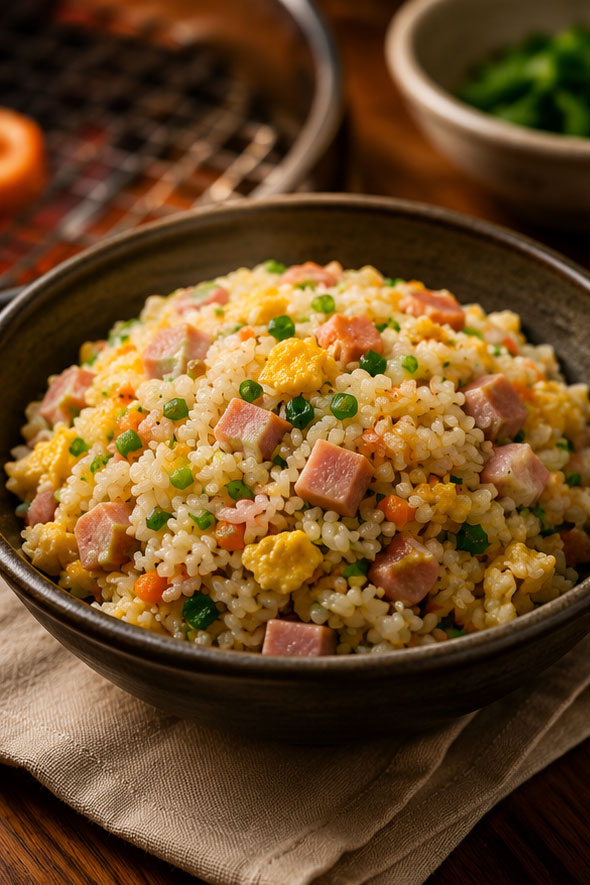 햄야채볶음밥 서비스
